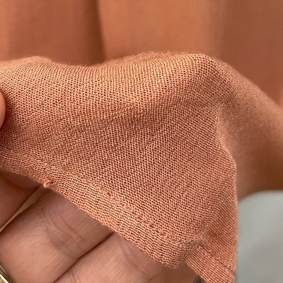 Heartloom Dress Tunic M Terracotta Rust Cold Shoulder Lace Boho Hippie Artsy - Picture 5 of 13